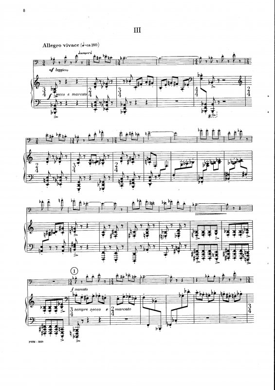 Sonatina na puzon i fortepian - 
	Sonatina na puzon i fortepian, cz. III, PWM
