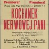 Theatre poster of Kochanek nerwowej pani - 
	Theatre poster of&nbsp;Kochanek nerwowej pani&nbsp;in 'Maska' Theatre with Serocki's music